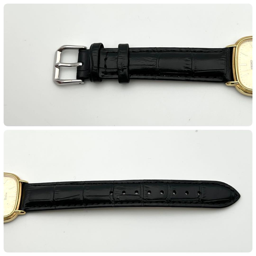 [Men’s, Textured Dial, Working] SEIKO Dolce 6030-5420 Gold