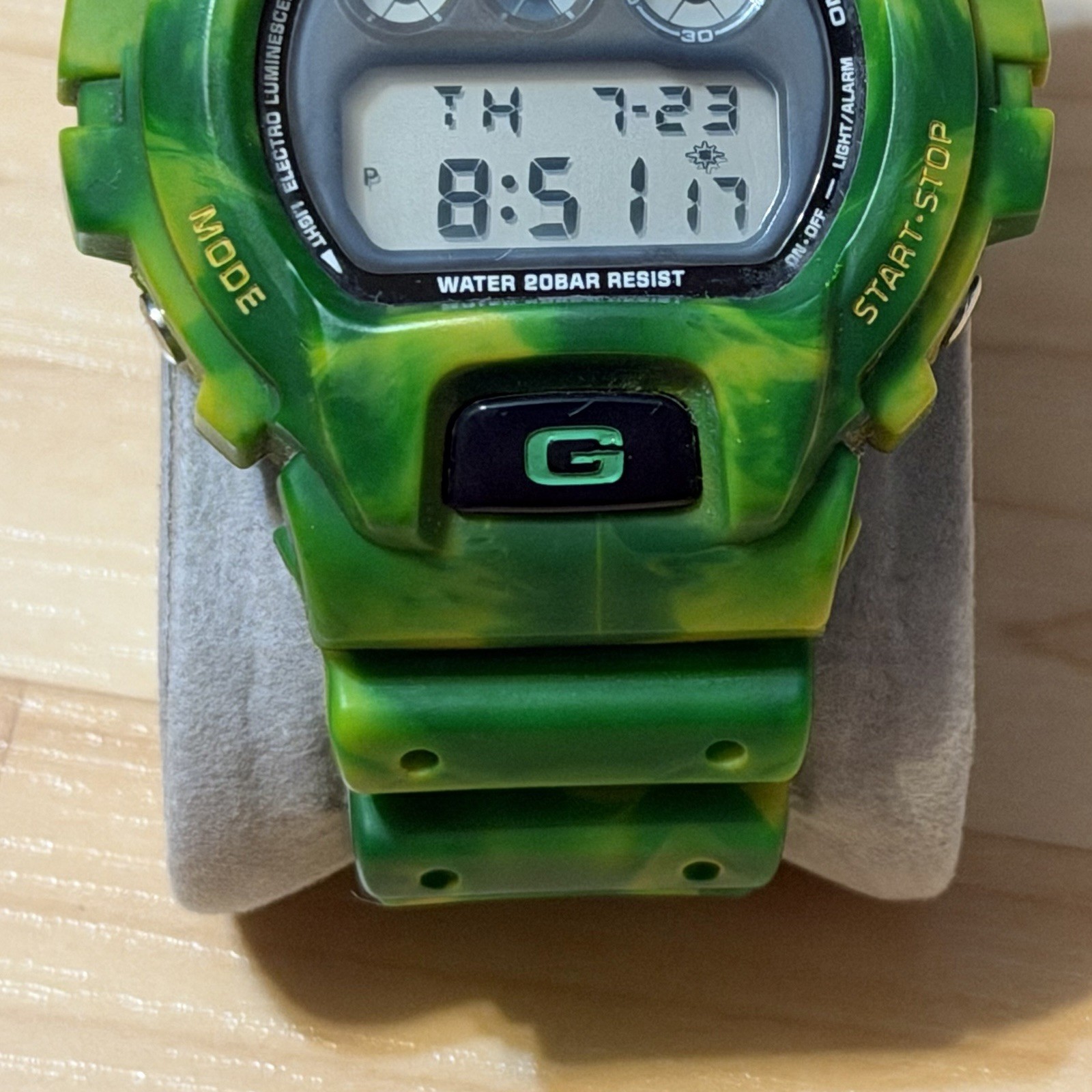 Casio G-Shock DW-6900MC-3 Jammin’ Colors Series Green Yellow Swirl Digital Watch