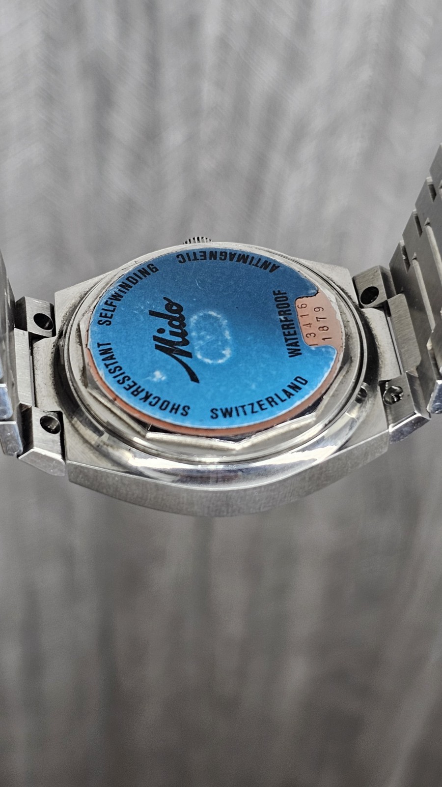 Mido Multistar NOS Automatic 25 Jewels Beauty White Dial Men’s Wristwatch Swiss.