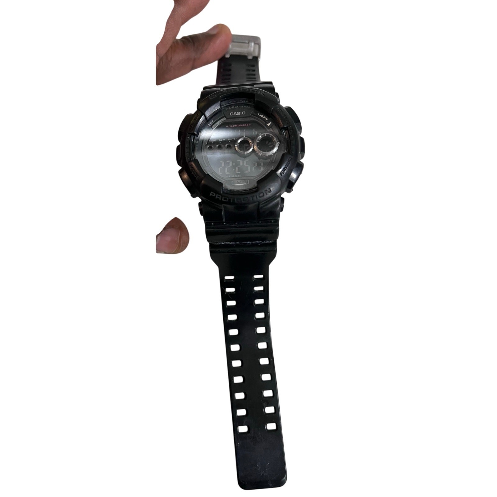 Casio G-Shock GD-100 Black Digital Watch 3263 Shock Resistant 20BAR Tested