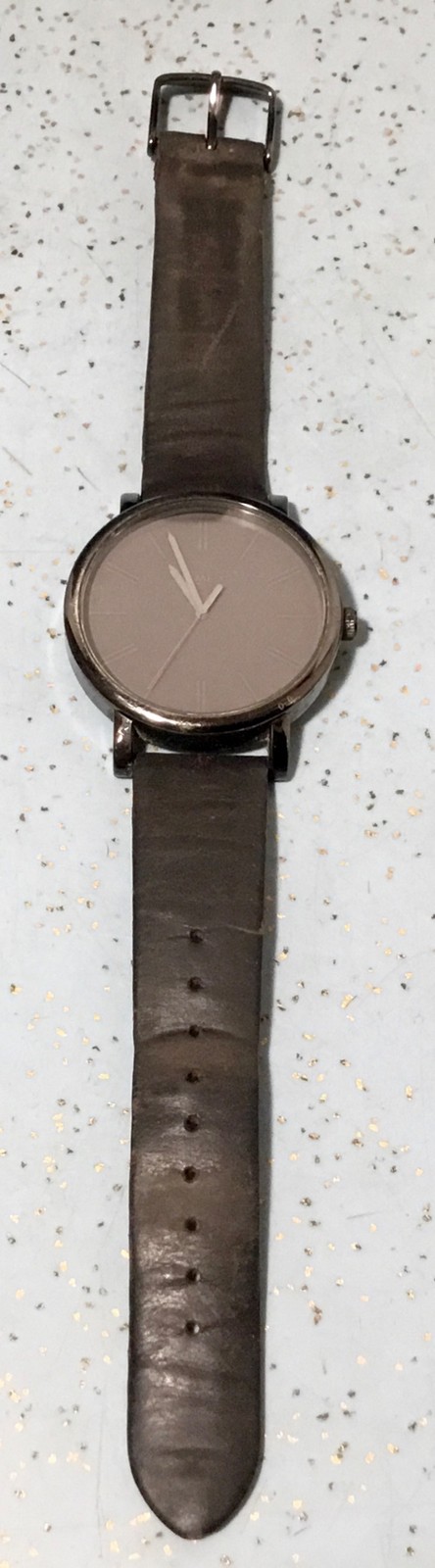 2013 TIMEX T2N795 EASY READER MENS 42MM DARK GREY DIAL SMOKE CASE WRISTWATCH