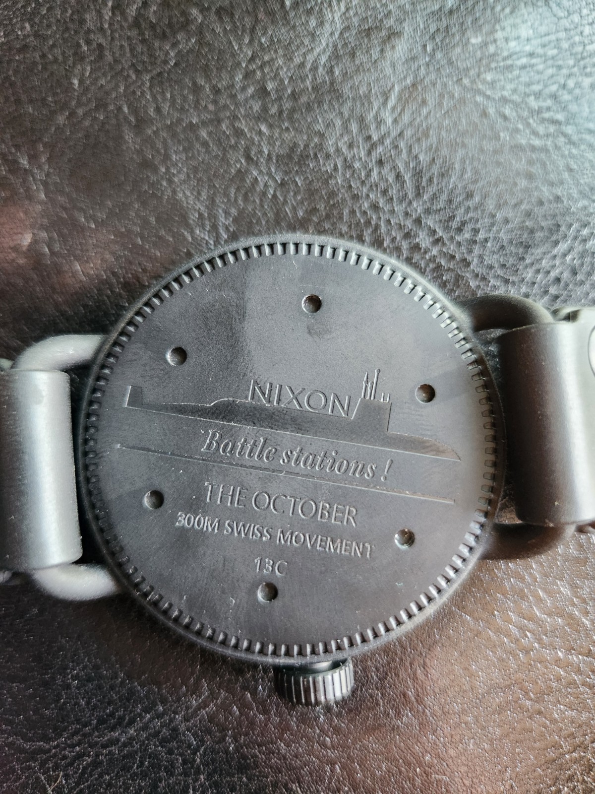 Nixon October Watch (Matte Black And Orange)