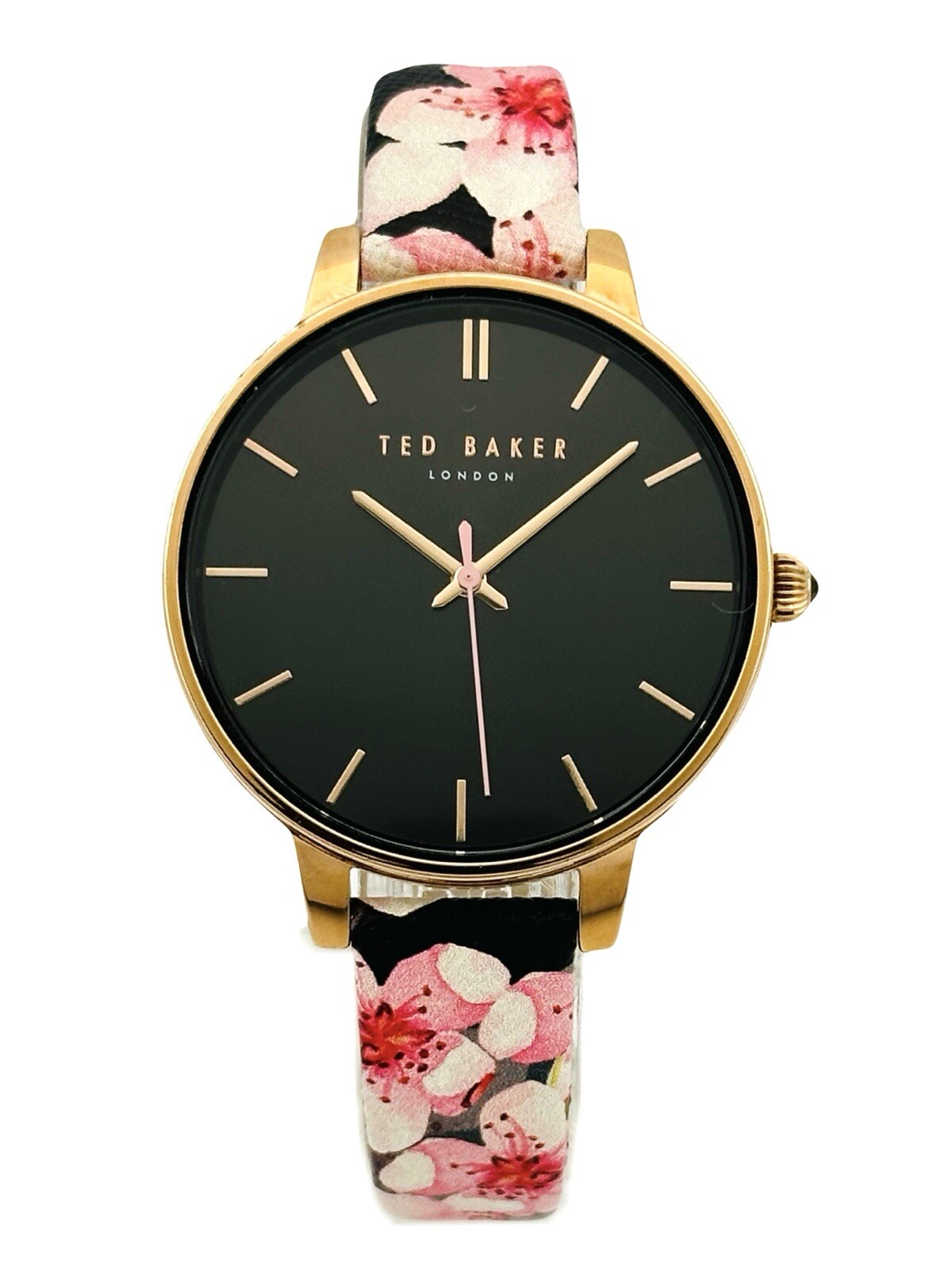 Ted Baker Women’s TE50272001 Classic Black Dial Rose Gold Multicolour Strap