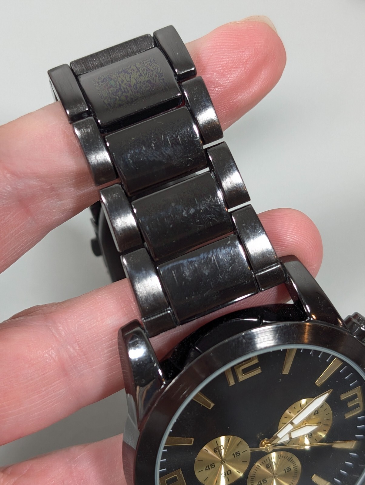 Folio Gunmetal Gray Black Large Dial 8.5 inch 45mm New Battery