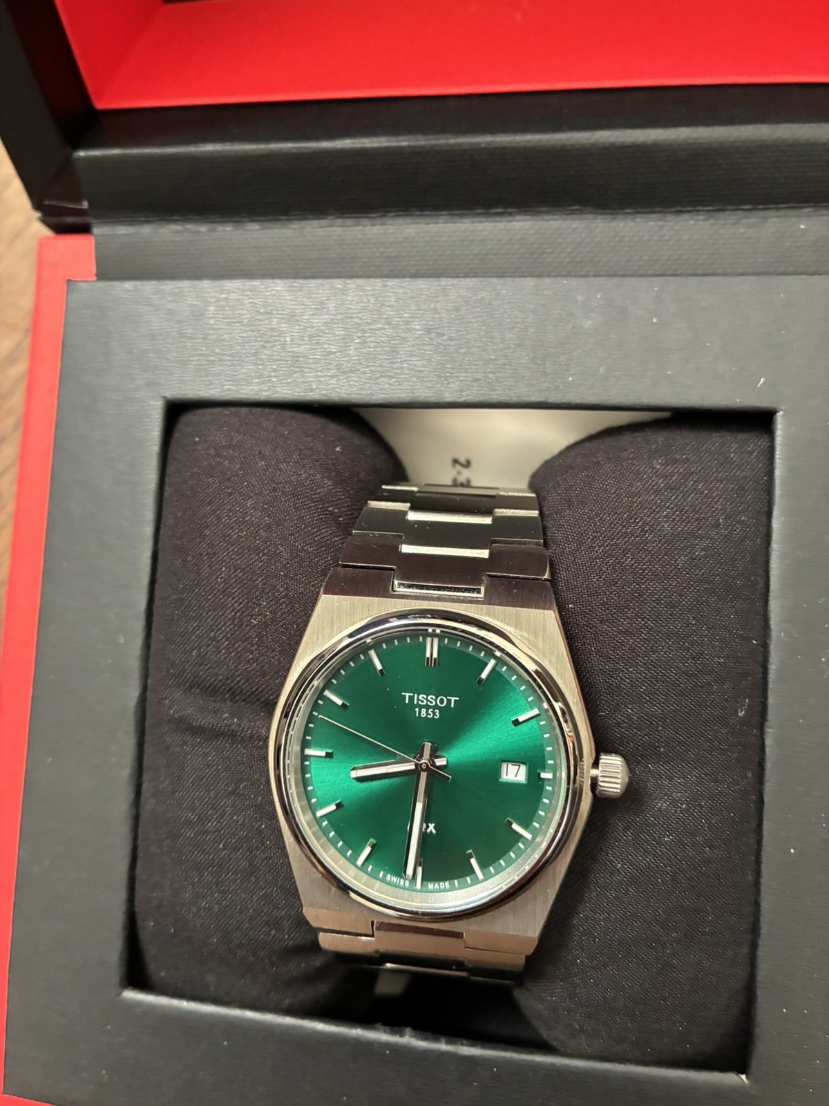 Tissot PRX T137.210.11.081.00 Unisex Green Dial Stainless Quartz Watch 35mm