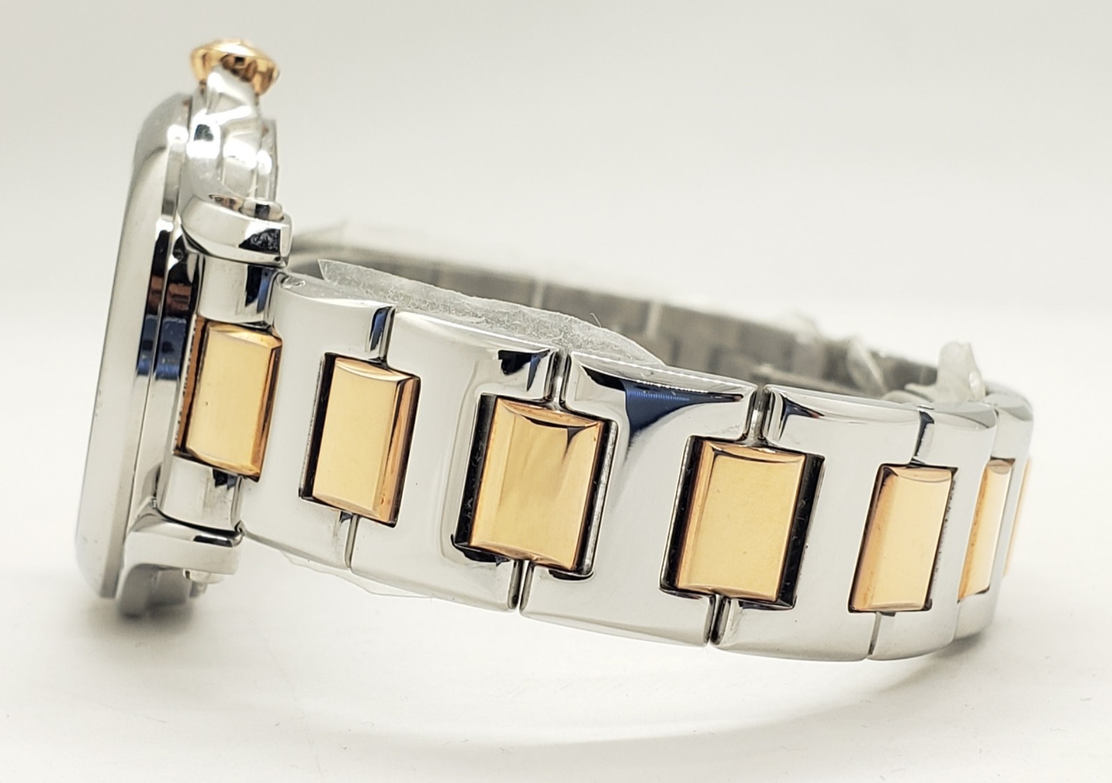 Guess Collection 2Tone Silver & Rose Gold 35 mm MOP Dial Women’s Watch Y98003L1S