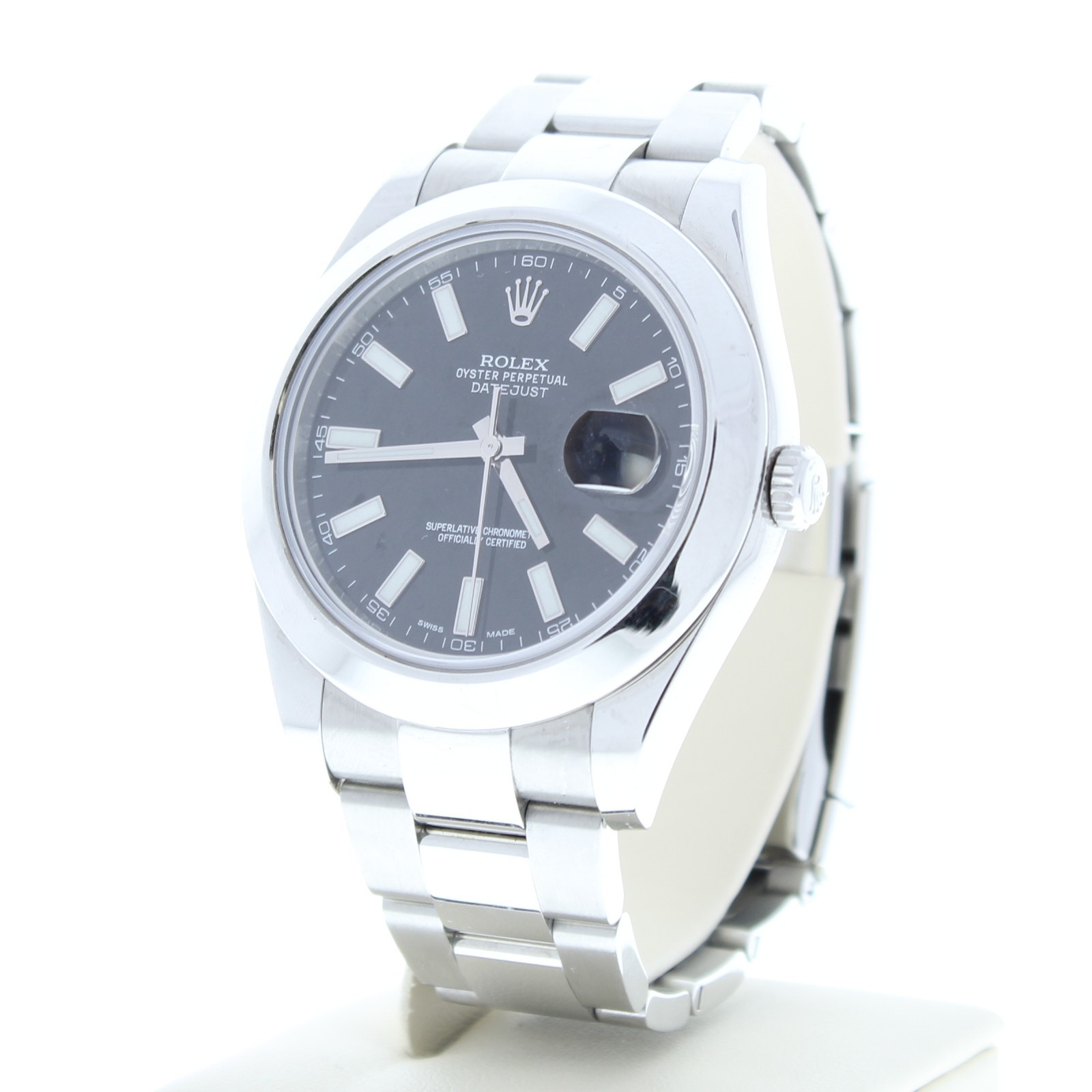 Rolex Datejust II 41mm 116300 Black Index Dial Oyster Bracelet