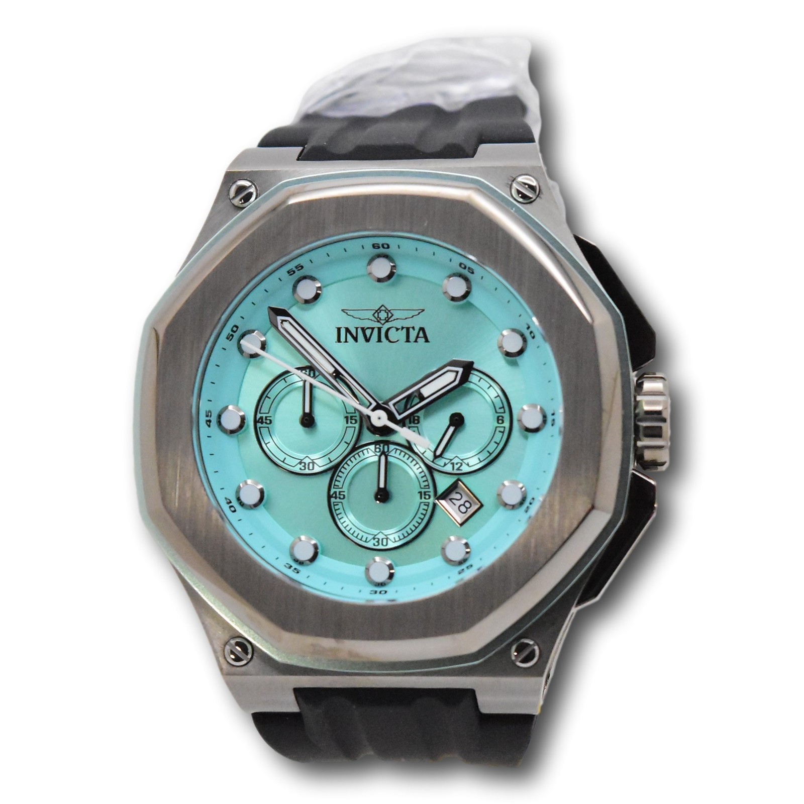 Invicta Akula Kasmat Men’s 50mm Blue Dial Dark Gray Chronograph Watch 46146