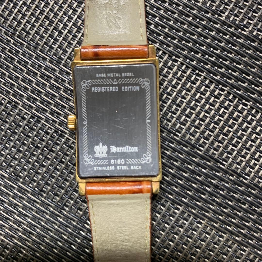 Hamilton Ardmore Watches Gold Dial Brown Leather 35mm Case