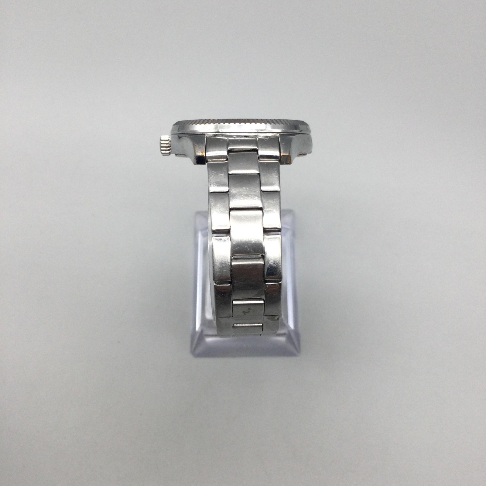 Fossil Rye BQ3590 Womens Watch 35mm Silver Tone Day Date New Battery 7″