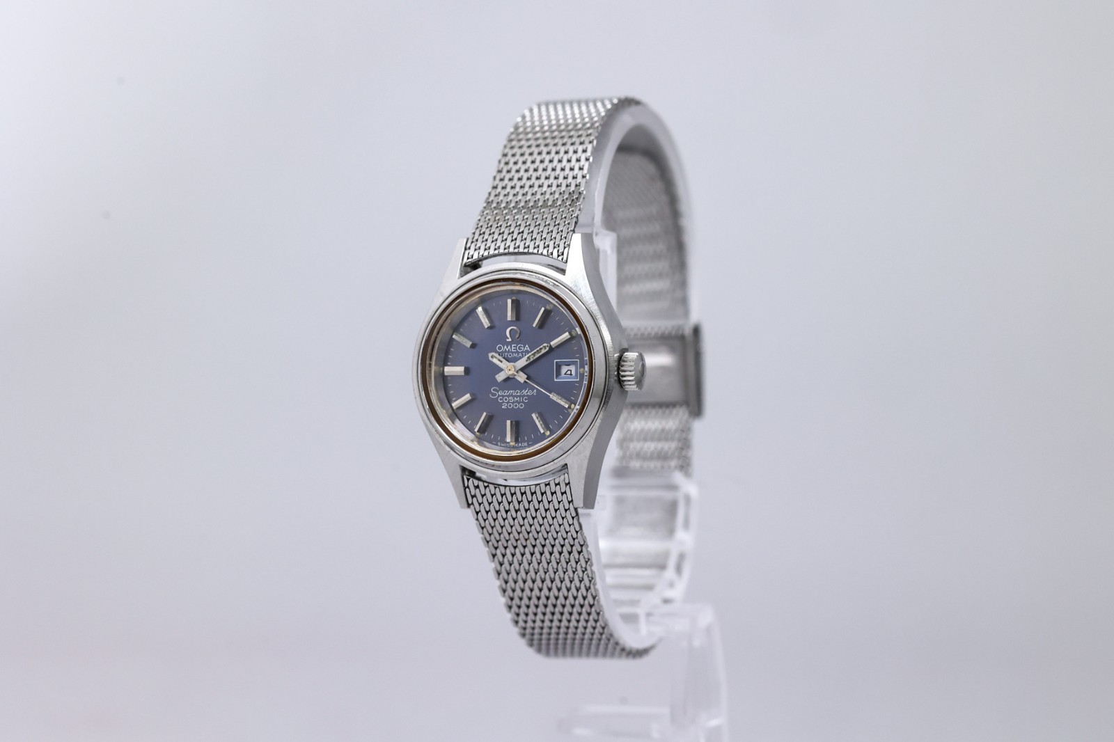 **Vintage 1970s** OMEGA Seamaster COSMIC 2000 Cal.684 Automatic Navy 25mm Womens