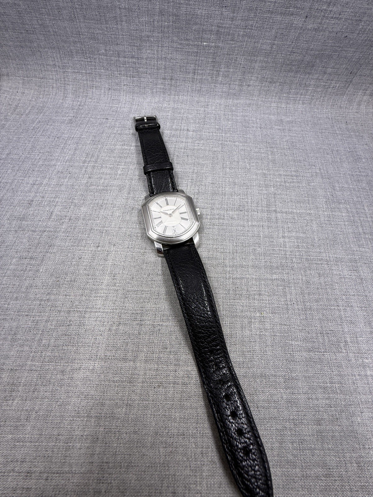 Tiffany & Co. Mark Coupe Swiss Stainless Steel Silver Dial Quartz 32mm Watch