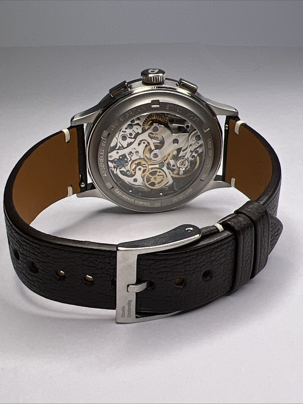 Studio Underdog 38.5mm Mint Choc Chip Chronograph ST-1901B Watch w/Box & Papers