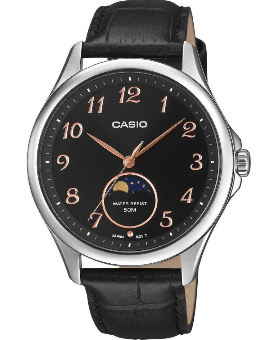 CASIO Men Analog Quartz Casual Watch Classic Dress Black Dial Waterproof Round S