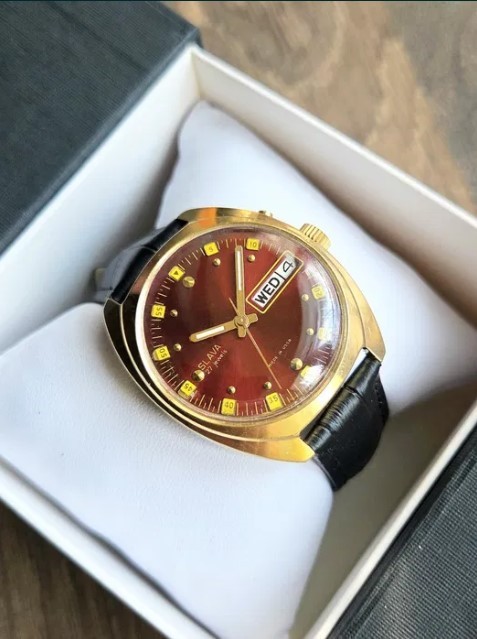Vintage mechanical watch Slava automatic 27 jewels USSR Soviet men’s wristwatch