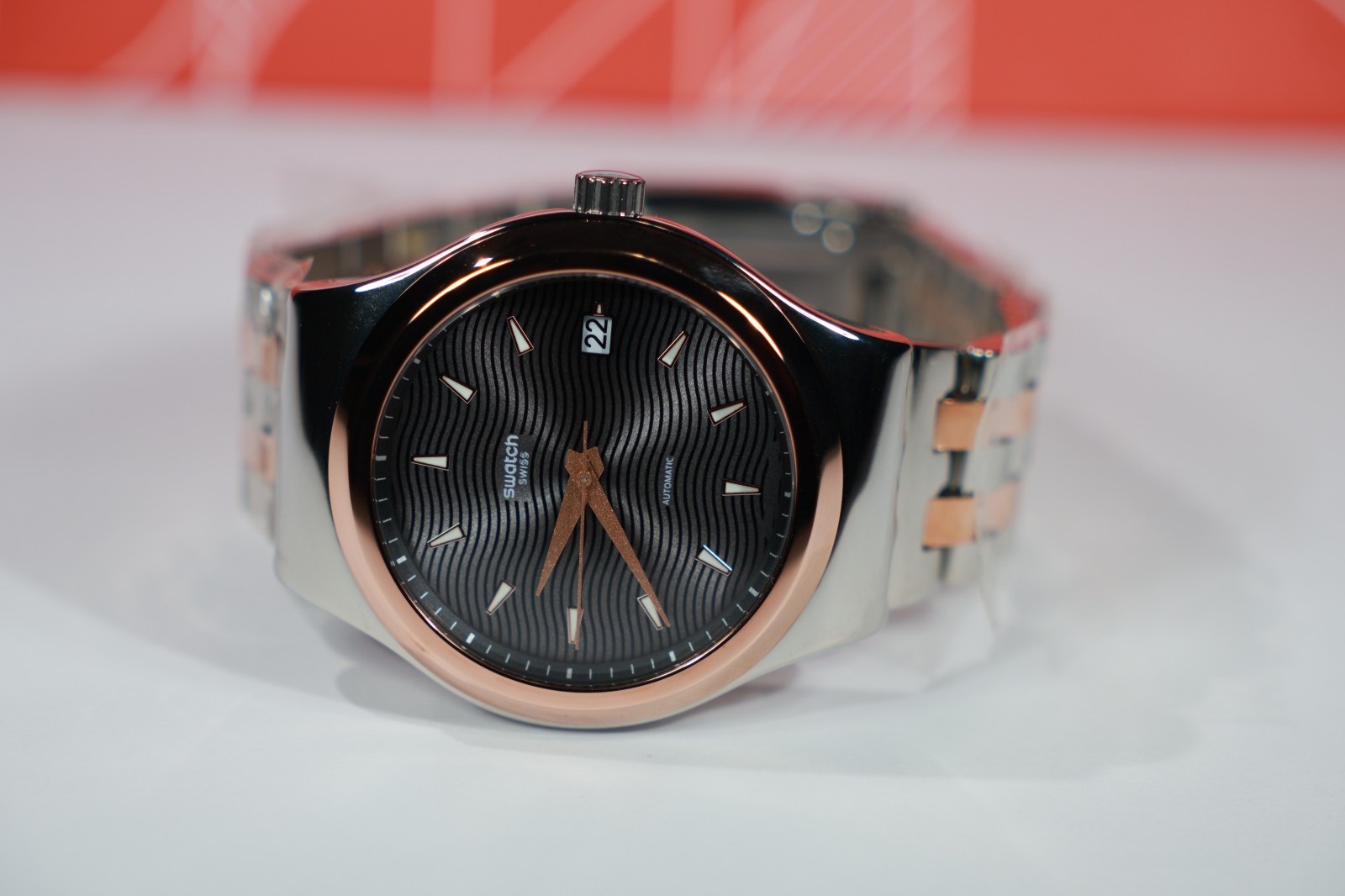 New Limited Swiss Made Automatic Sistem Tux 42MM YIS405G Stainless Gold CoLored