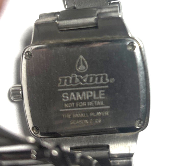 Nixon The Small Player Blue Dial Square Diamond Accent Sample Watch Season 2 08