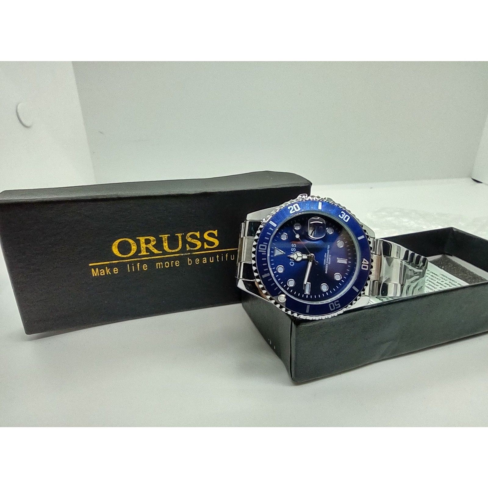 Oruss 1853 Blue Face Date Watch
