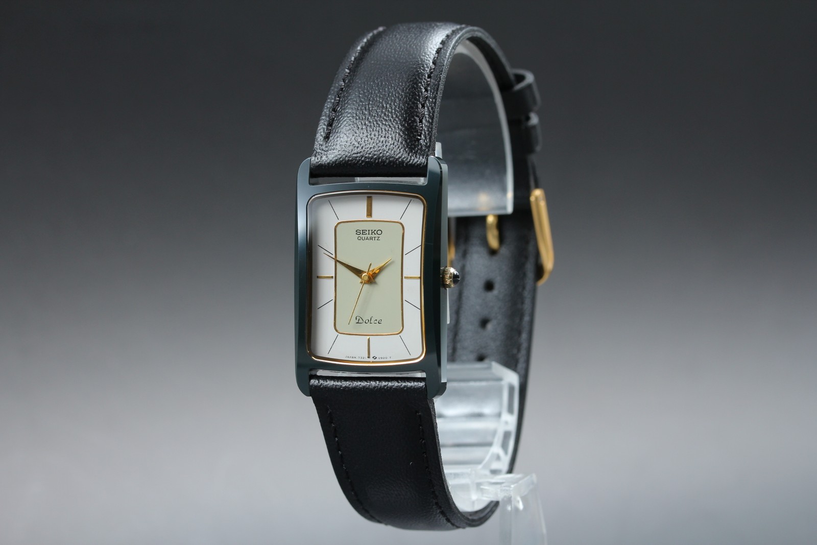 [Near MINT] SEIKO Dolce 7321-549A 22mm CERAMICS Quartz Men’s Watch From JAPAN