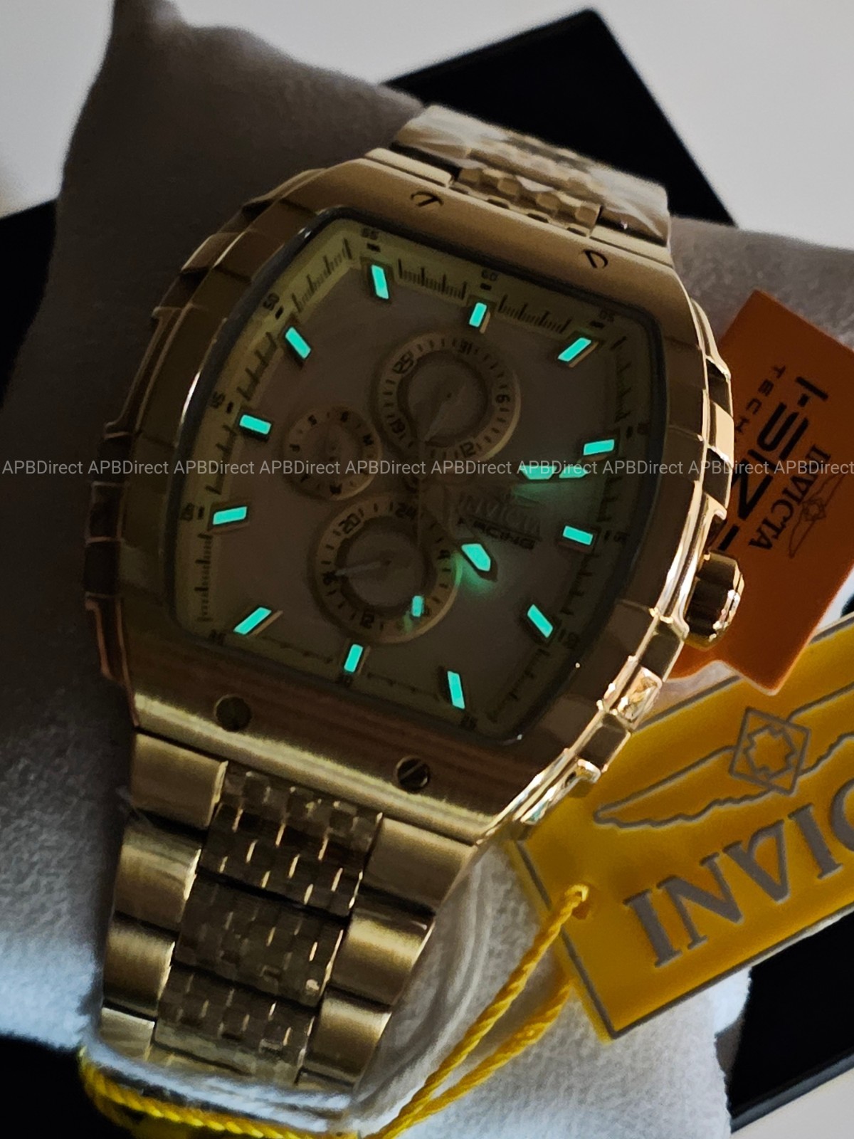 Invicta – S1 Rally – Gold Case & Bracelet Multifunction Quartz Mens Watch
