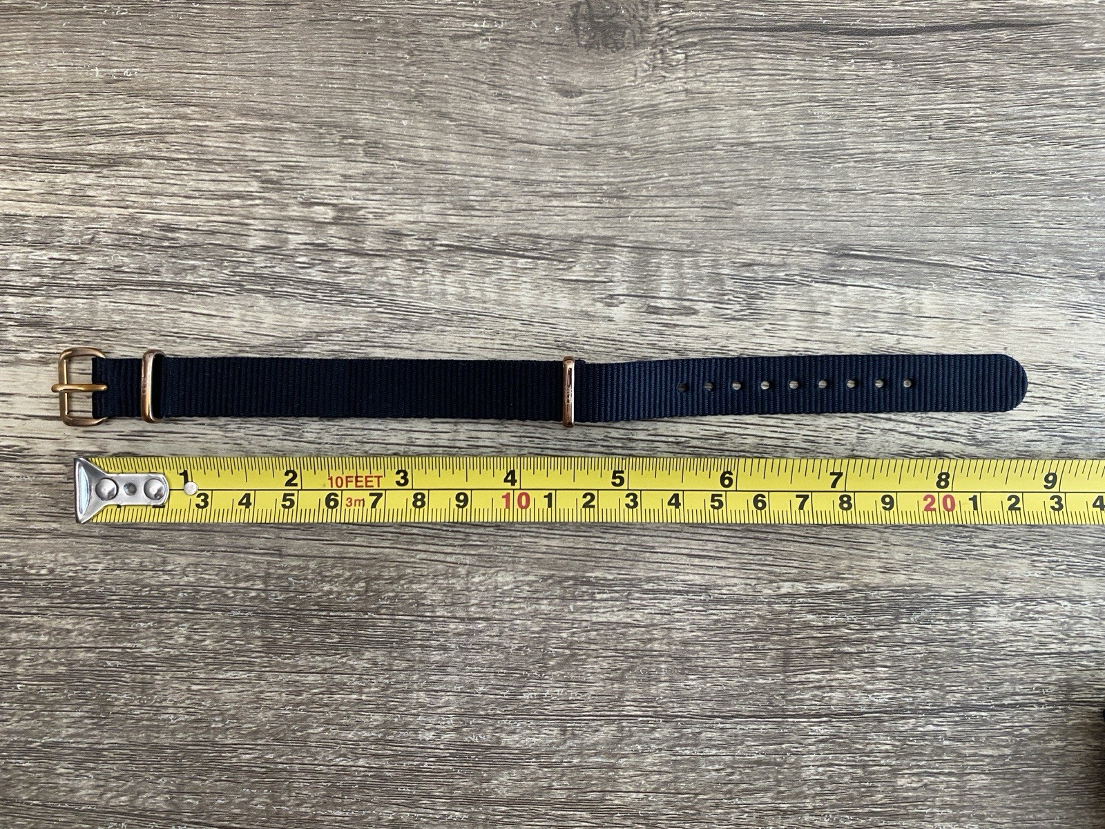 Daniel Wellington Cornwall NATO Nylon Watch Strap Women 16mm Rose Gold Black