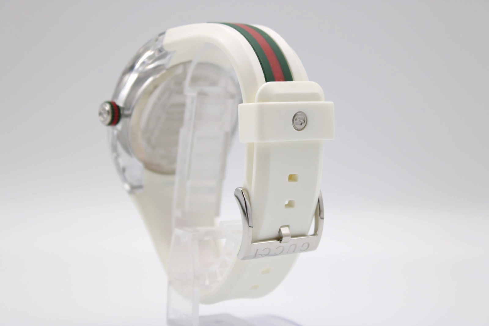 GUCCI SYNC XXL 46 MM White Rubber Strap Unisex Watch YA137102