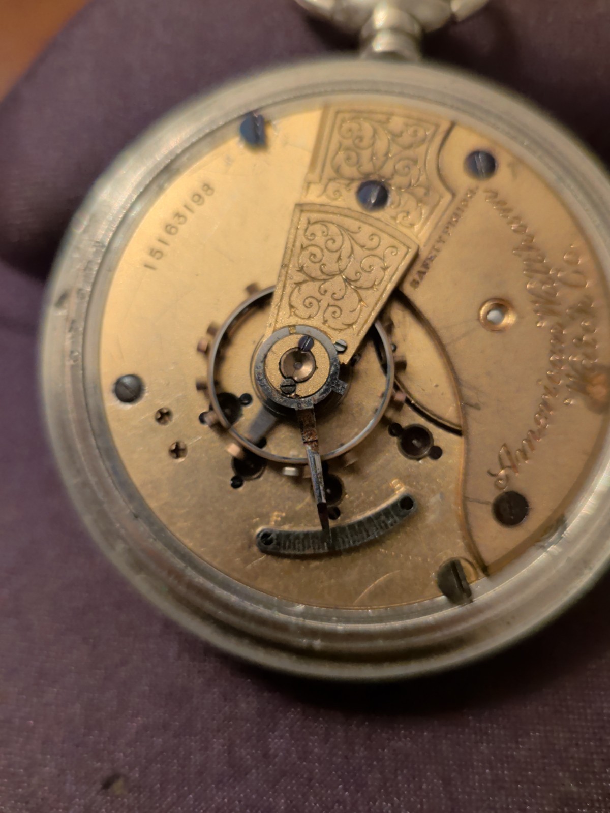 American Waltham 18S 15 Jewel Open Face Pocket Watch Running Grade P.S….