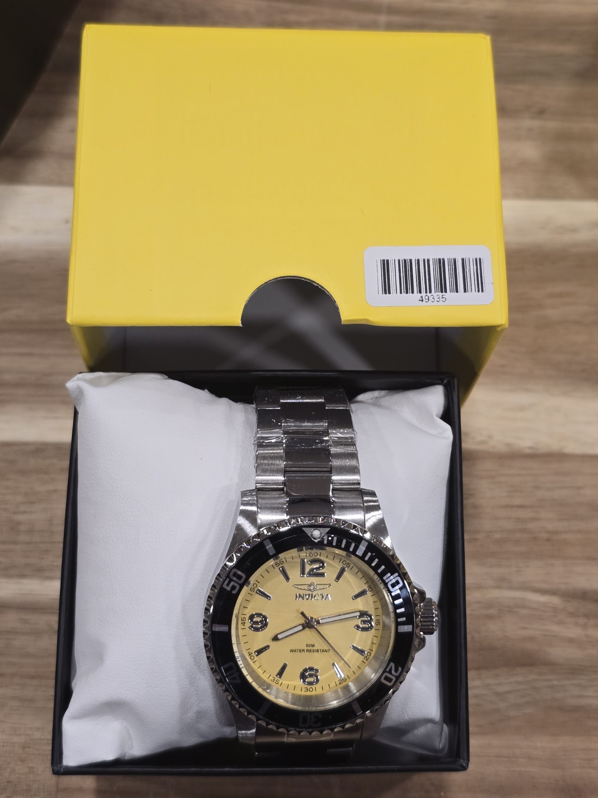 Invicta Specialty Rowan Men’s Watch – 40mm 49345 Stainless W/Yellow Dial New