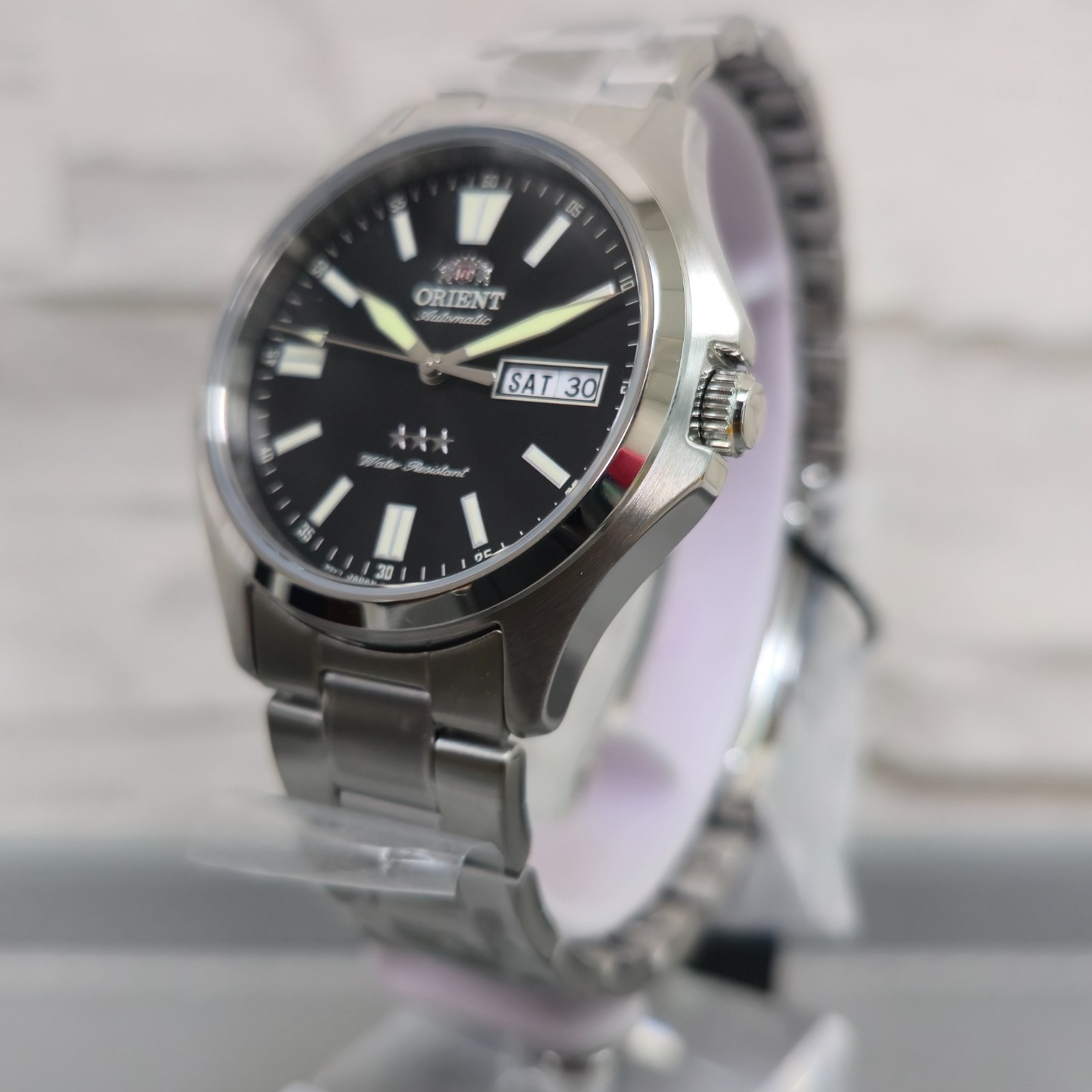 Orient TriStar RA-AB0F07B19B Automatic Black Dial Stainless Steel New Mens Watch