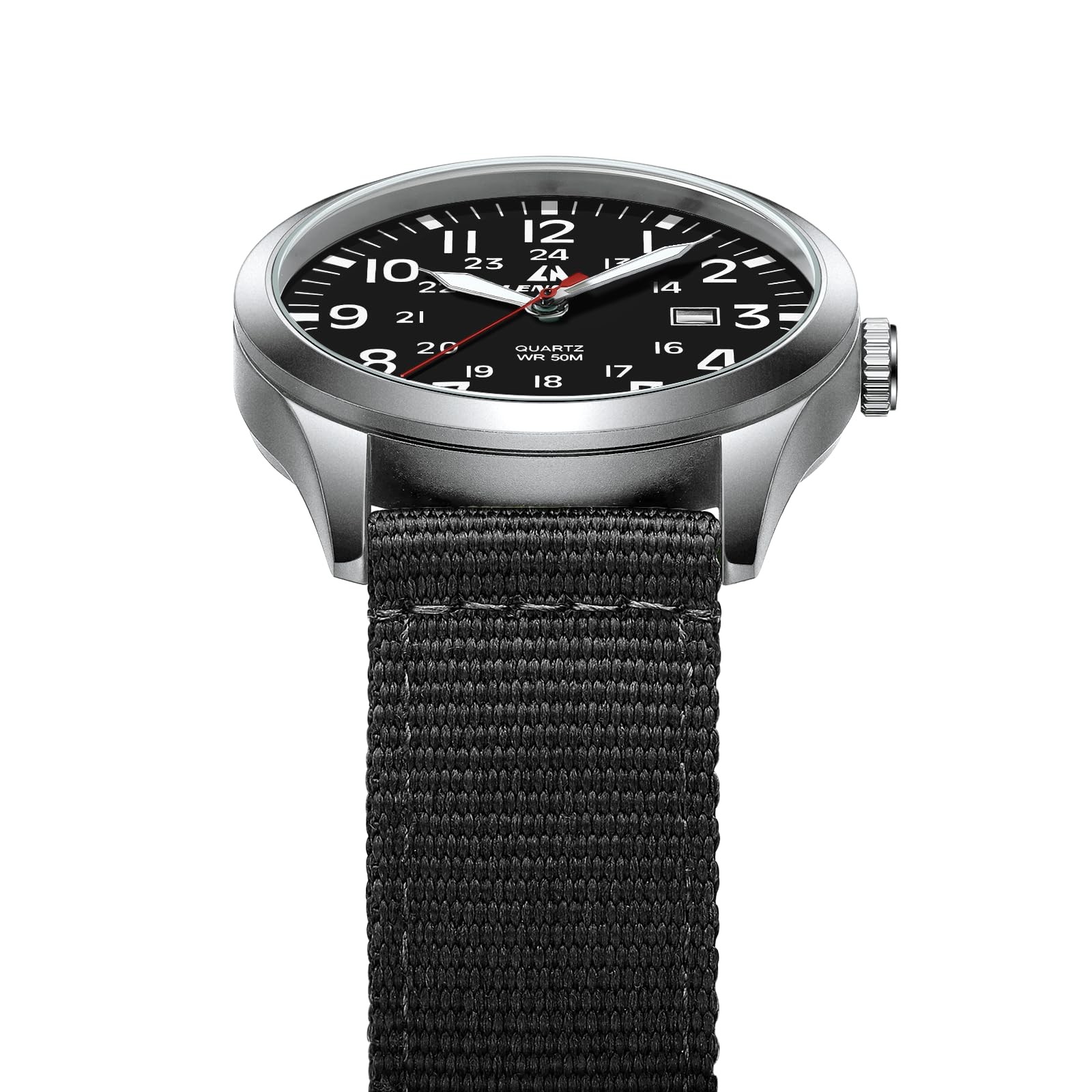 Mens Watches Unisex Military Sport Nylon Strap Stylish Luminous Fashion Analog