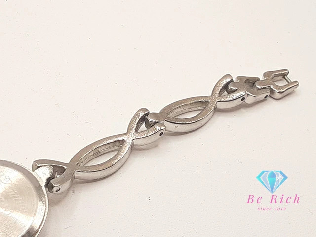 [A1R] Field Work Ara ST 101 Pink Silver Alloy Bracelet Watch [j7v]