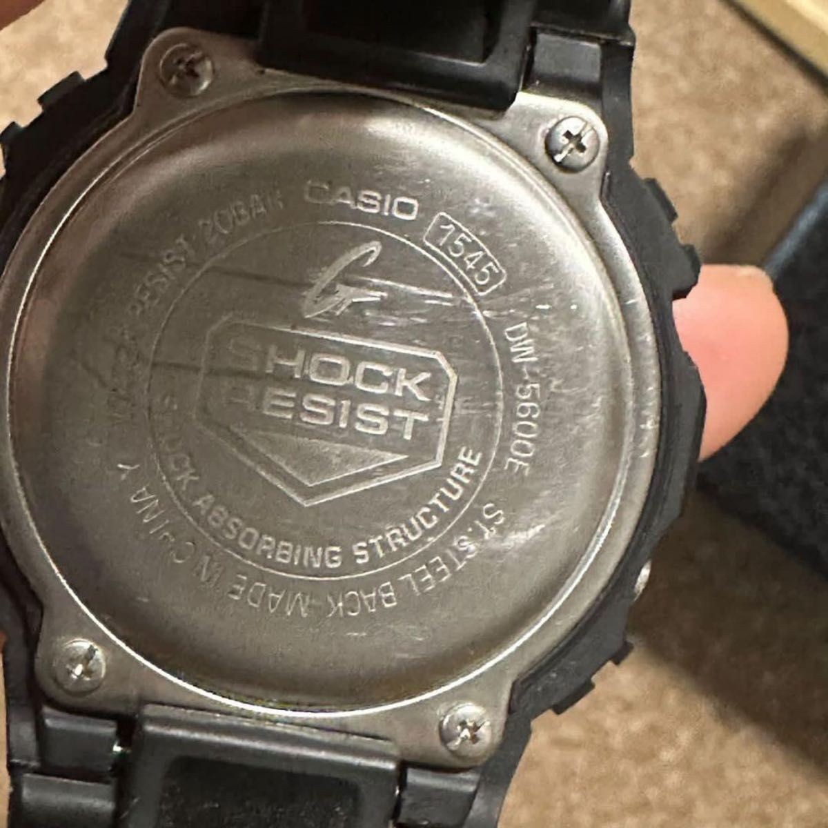 G SHOCK CASIO DW 5600E 1V Square Digital Wristwatch Black