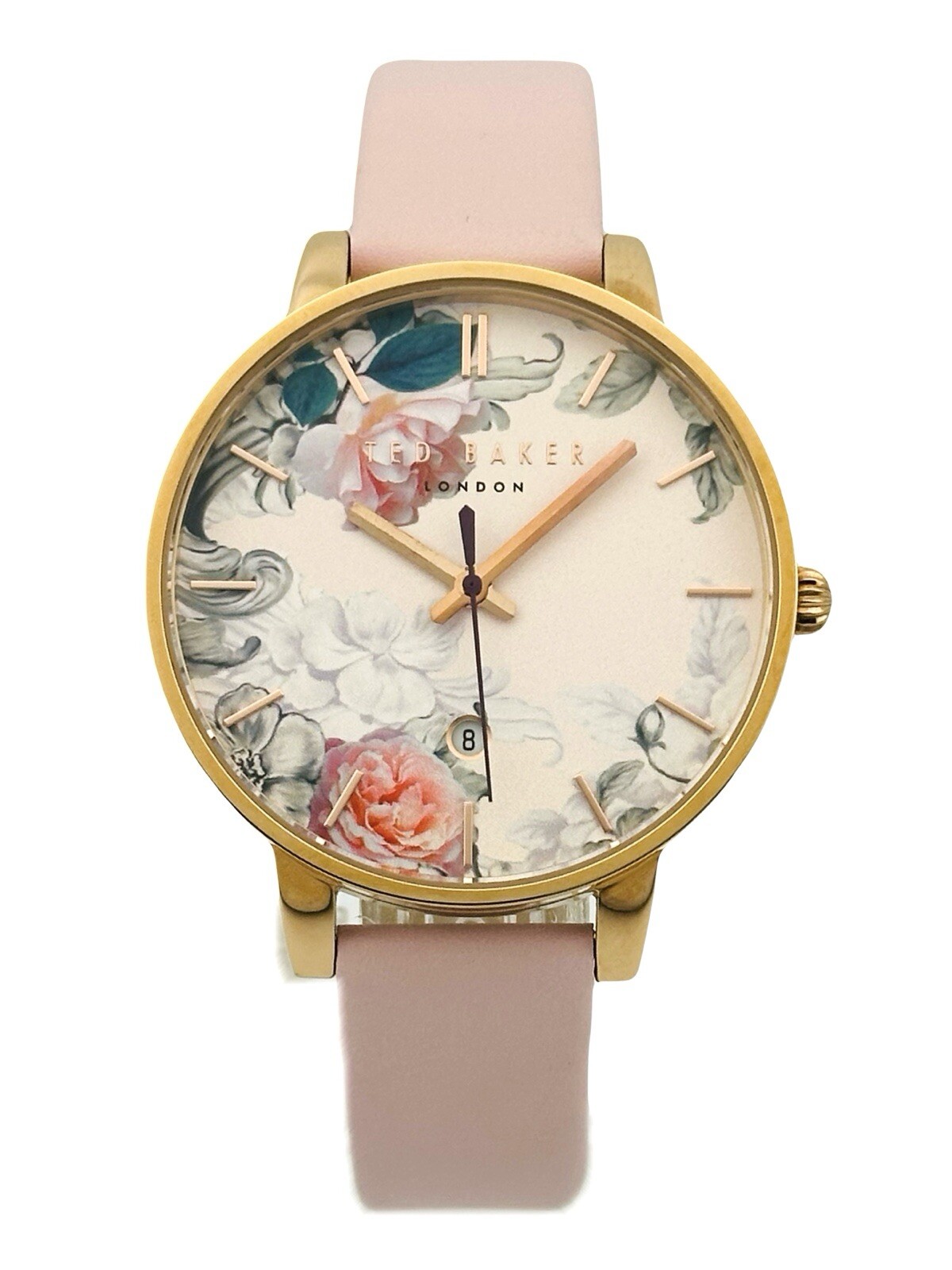 Ted Baker Women’s 10030653 Classic Multicolour Dial With Pink Leather RG Watch