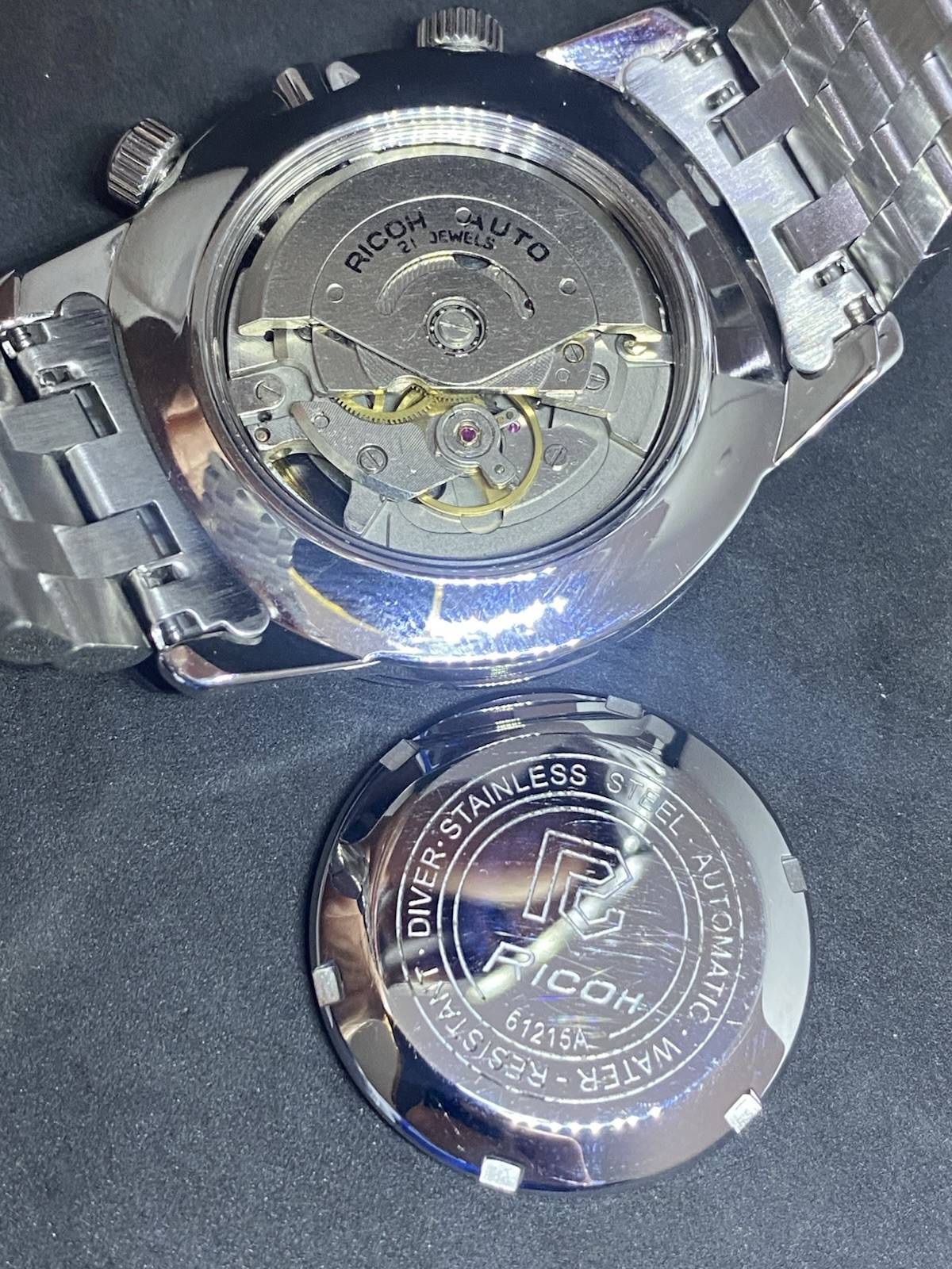 Ricoh World Timer GMT Sports Automatic Mens Wrist Watch