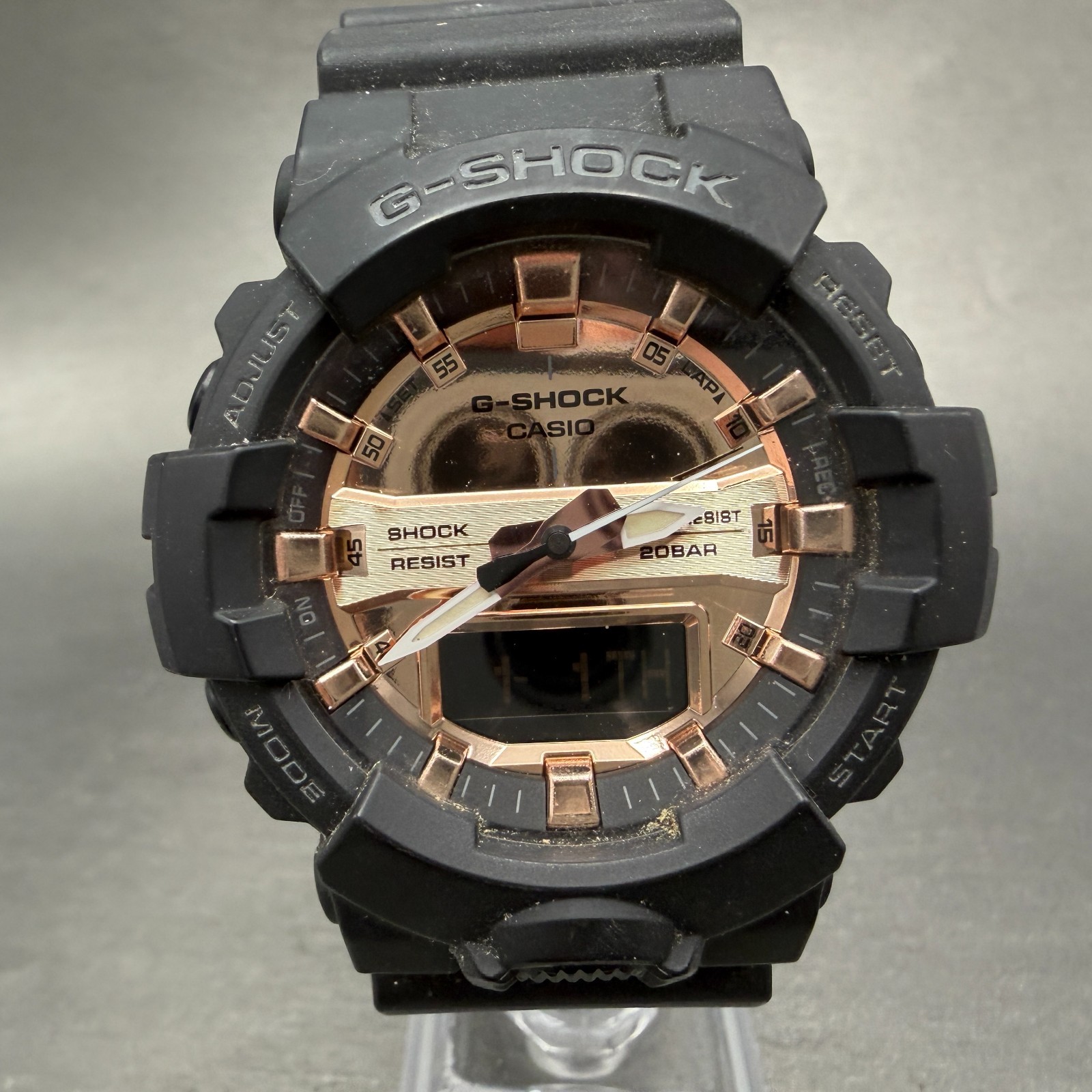 Casio G-Shock GA-800MMC Watch Men 49mm Analog Digital Black Rose Gold New Batt