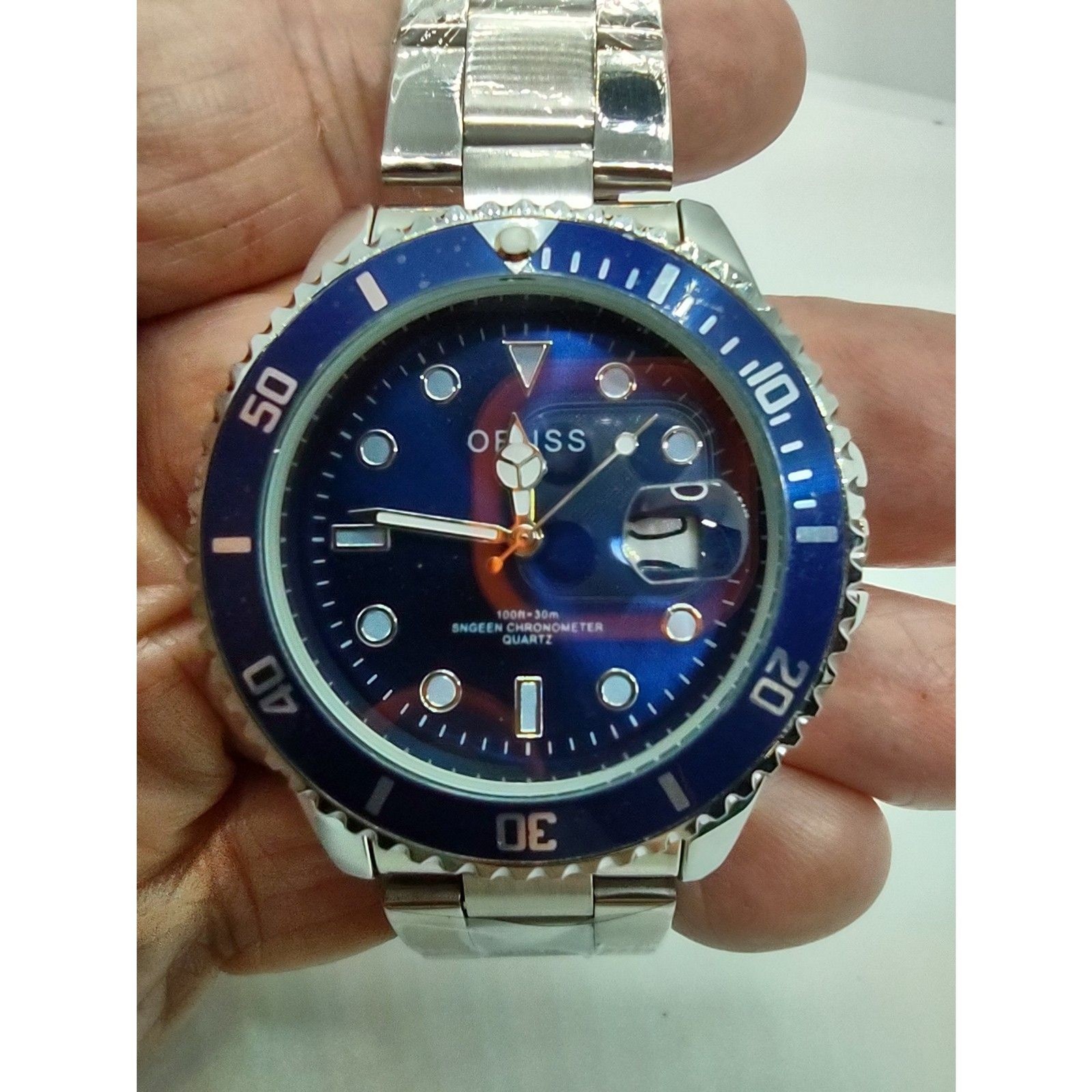 Oruss 1853 Blue Face Date Watch