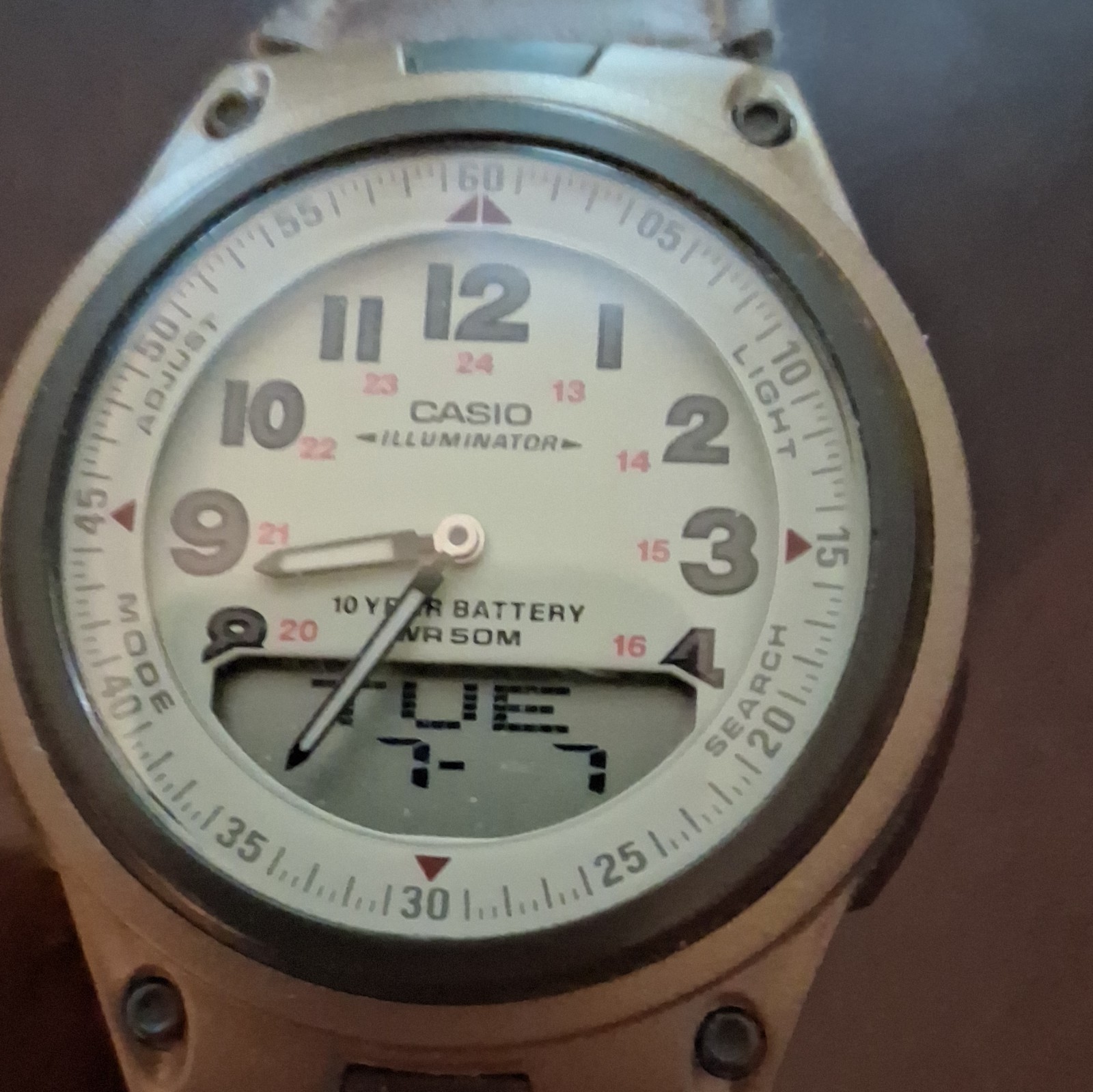Casio Telememo 30 Quartz World Time Alarm Countdown Analog-Digital 50m
