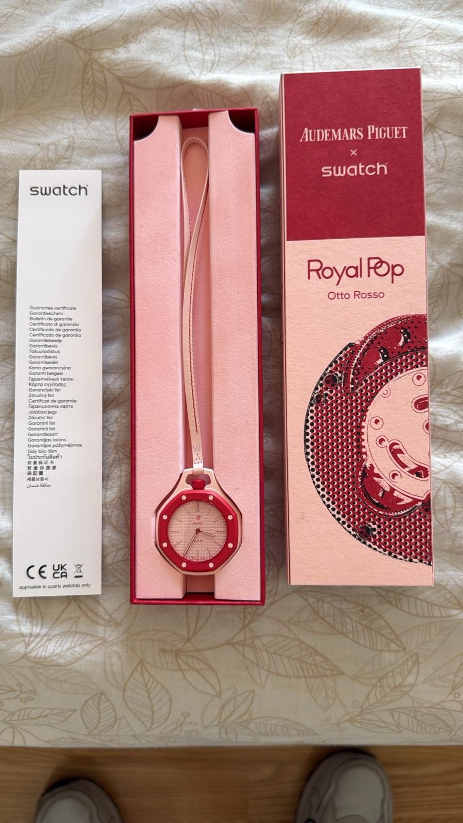 AP X SWATCH ROYAL POP OTTO ROSSO quick ship trusted seller w/ PAPERS.