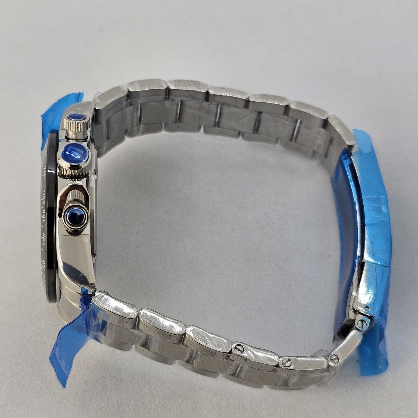 Pagani Design Men’s Watch 40MM Black Dial Black Bezel Gray Bracelet Band Date