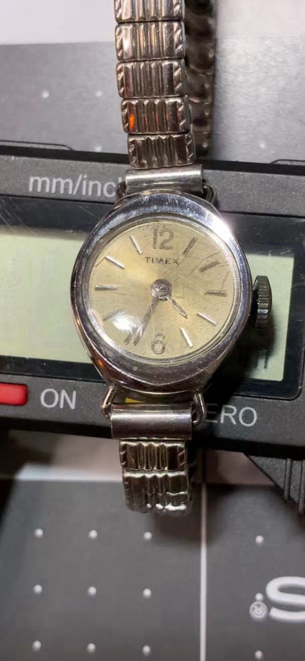 Vintage Timex Cavatina 37N Manual Watch Great Britain Case Parts Or Repair