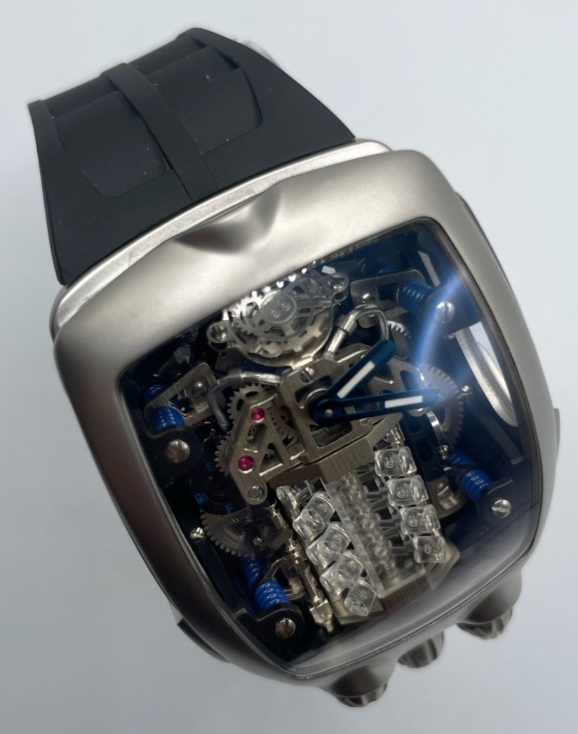 Montres Prestige Invicta Auto Engine Men’s Watch W/ Skeleton Dial 44mm MPW-0153