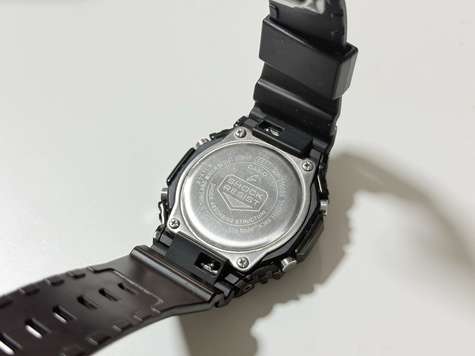 CASIO G-SHOCK GM-2100BB-1A Blackout Metal Case Analog Digital Watch w/ Box