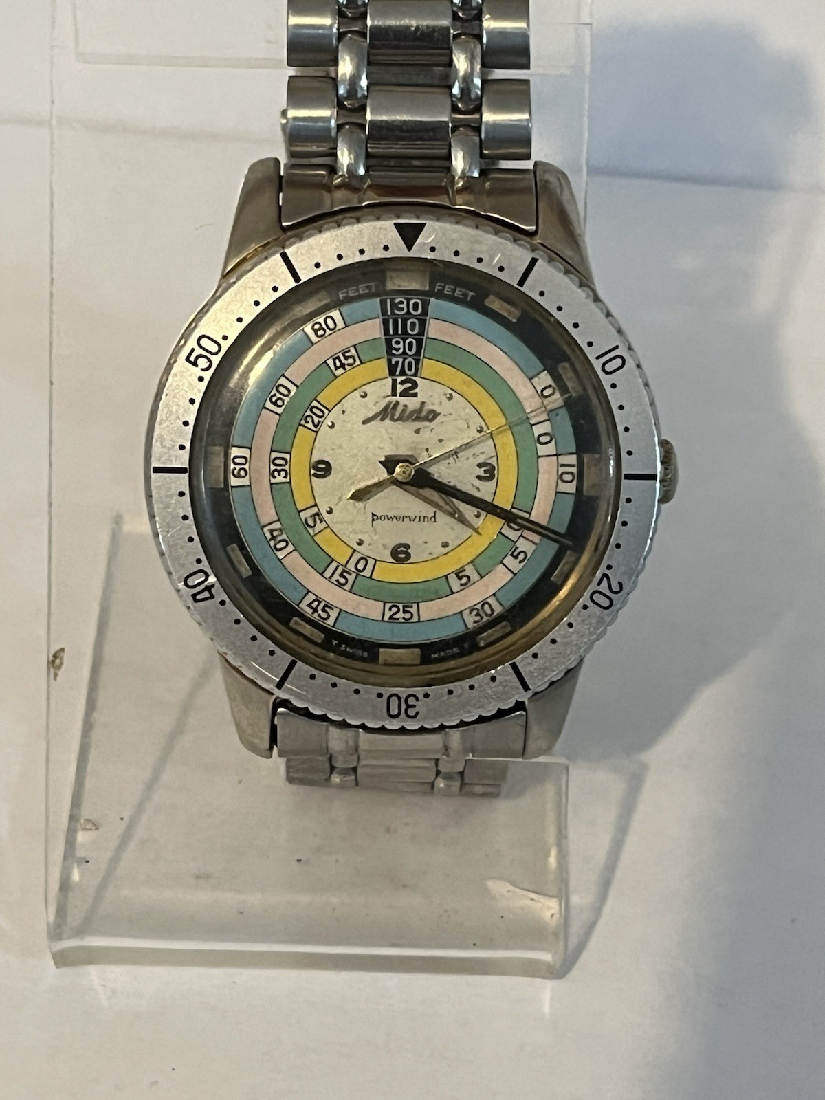 1960’S MIDO POWERWIND DIVER VINTAGE WATCH, WORKING!!