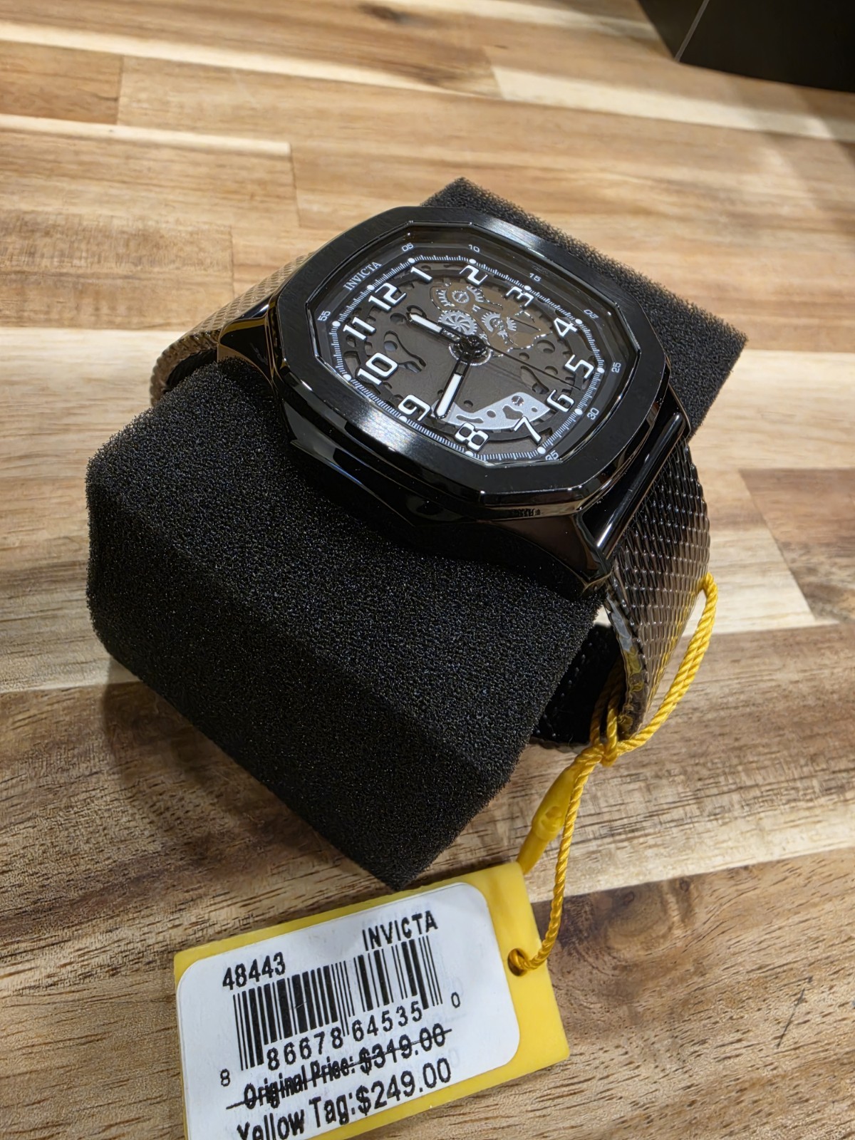 Invicta S1 Rally Diablo Men’s Watch – 45.5mm 48443 Black With Black Dial New