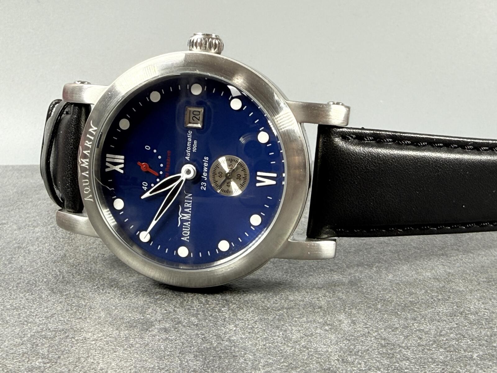 AquaMarin XL 0001 Automatic 45mm Swiss Power Reserve 23J Date Men’s Watch