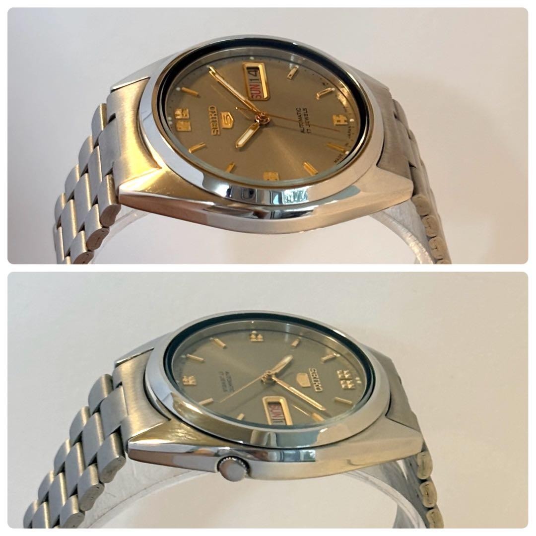 SEIKO 5 Automatic 17 Jewels Day Date Men s Wristwatch Running From Japan