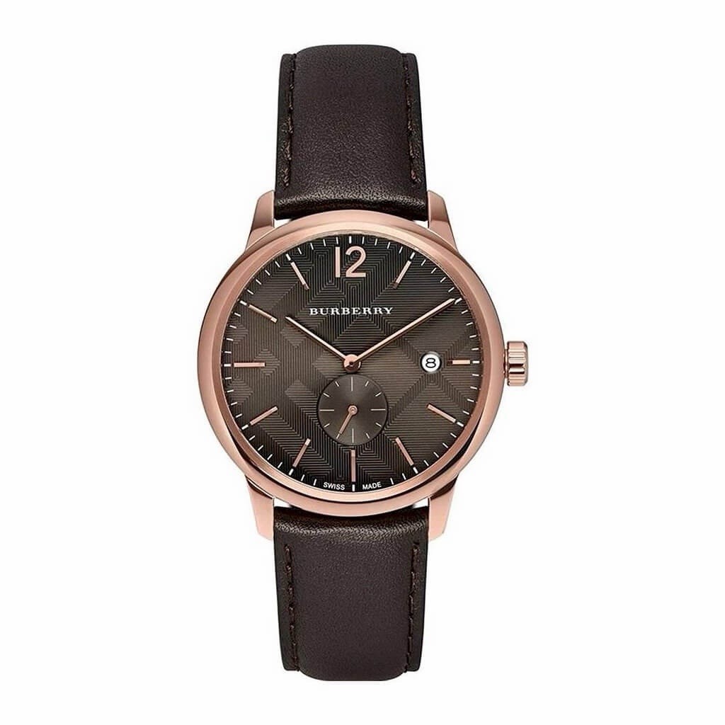 Burberry Men’s Watch The Classic Collection Brown Dial Brown Leather Strap