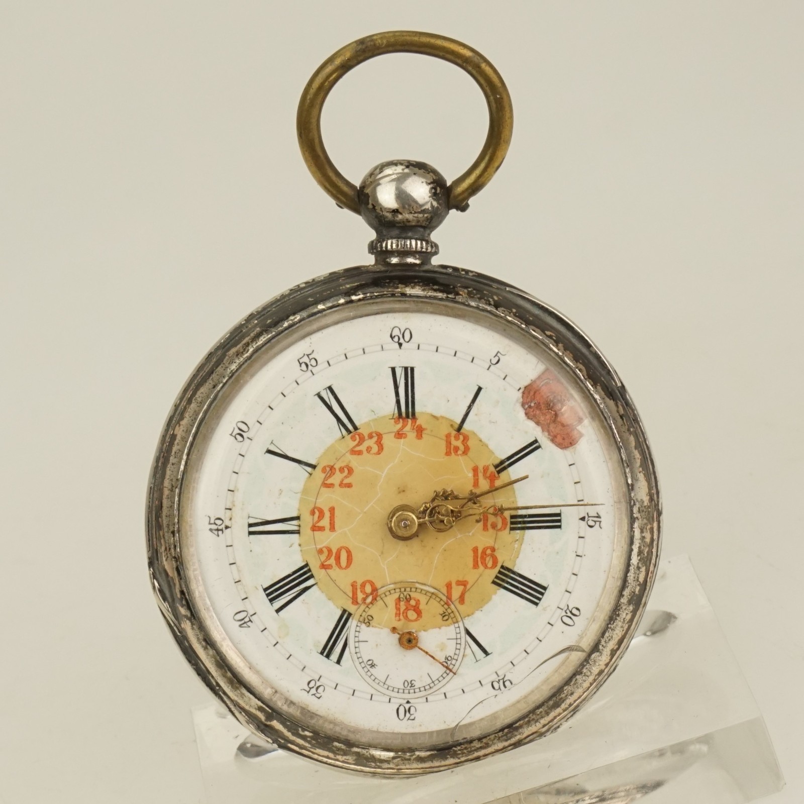 Rare! Silver Pocket watch Men’s no repeater no fusee no duplex not for scrap RAR