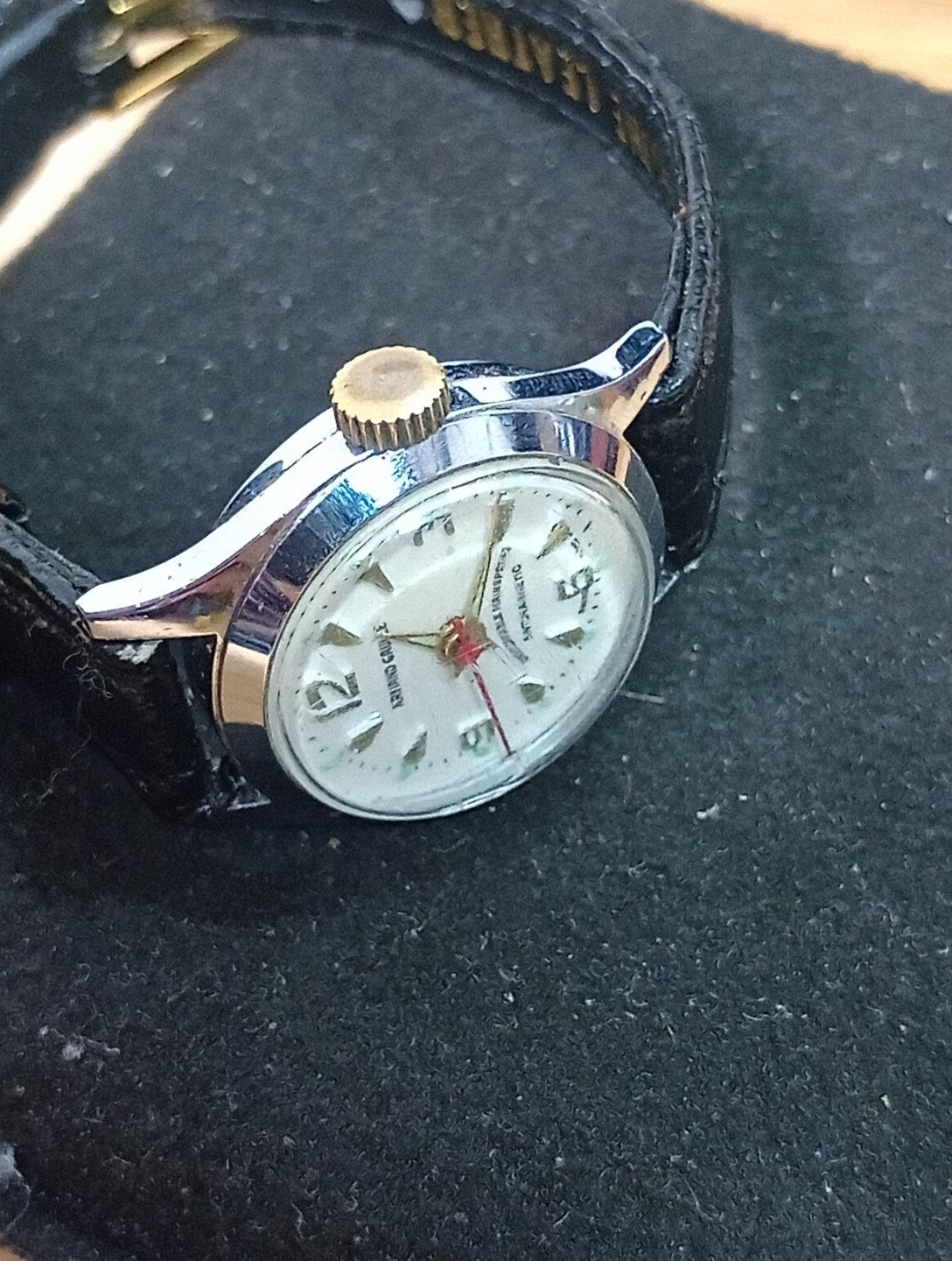 Rare VTG Armand Gaulle Automatic Watch 22mm Anti-magnetic Unbreakable Hairsp