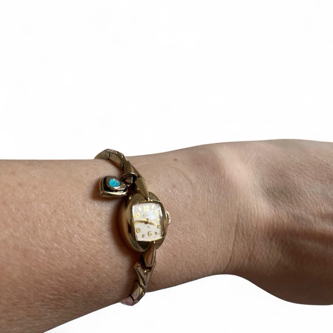 Elgin Women’s Gold-Tone Oval Analog Bracelet Wristwatch Dress Formal